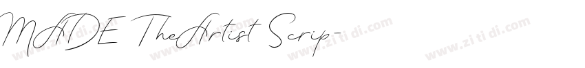 MADE TheArtist Scrip字体转换